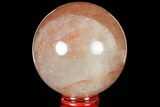 Polished Hematoid (Harlequin) Quartz Sphere - Madagascar #121630-1